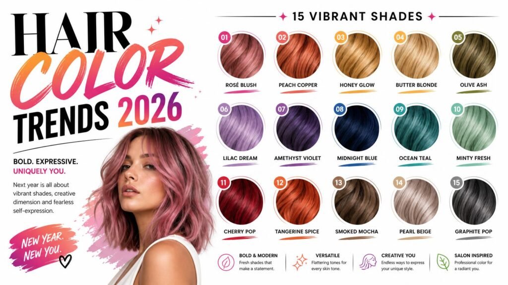 Hair Color Trends 2026_ 15 Shades to Try Now