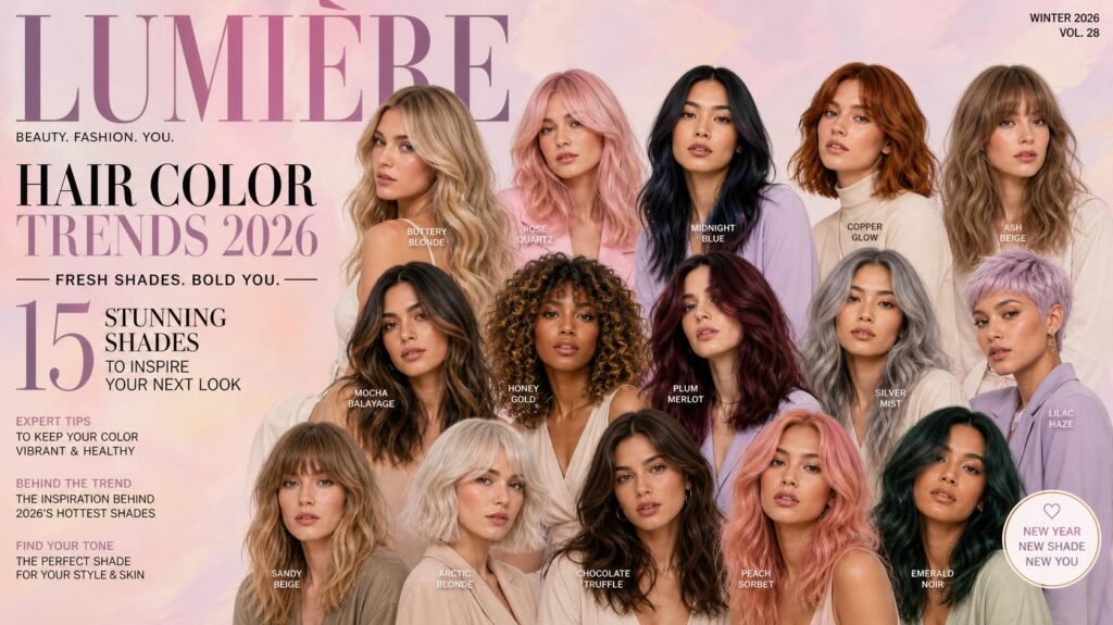 Hair Color Trends 2026_ 15 Shades to Try Now