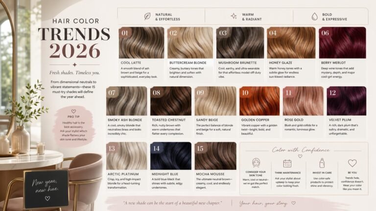 Hair Color Trends 2026_ 15 Shades to Try Now